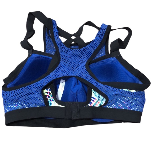 VSX | Victoria’s Secret | Womens Neon Geometric Mesh Overlay Sports Bra size 36C - Picture 10 of 15